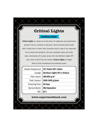 Critical Lights di Expert Seeds